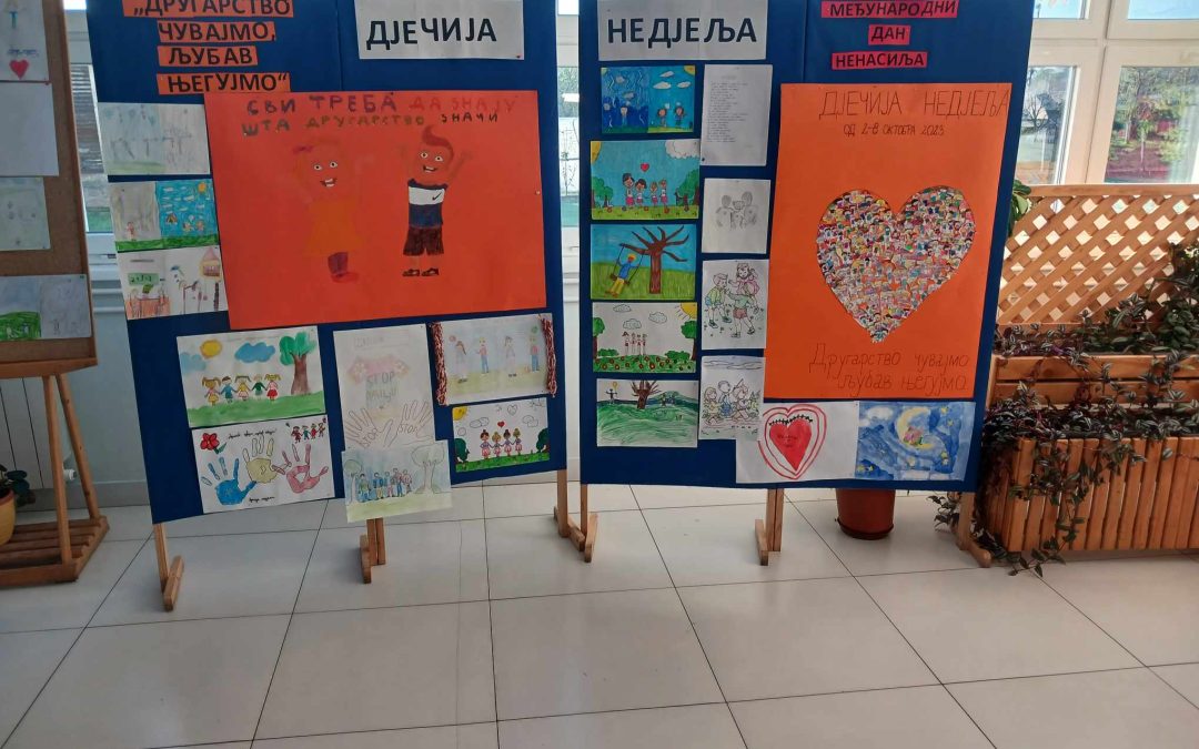 „ДЈЕЧИЈА НЕДЈЕЉА“, обиљежавање Међународног дана ненасиља